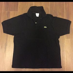 Lacoste Black Polo (M Large, Size 6, Worn Once)